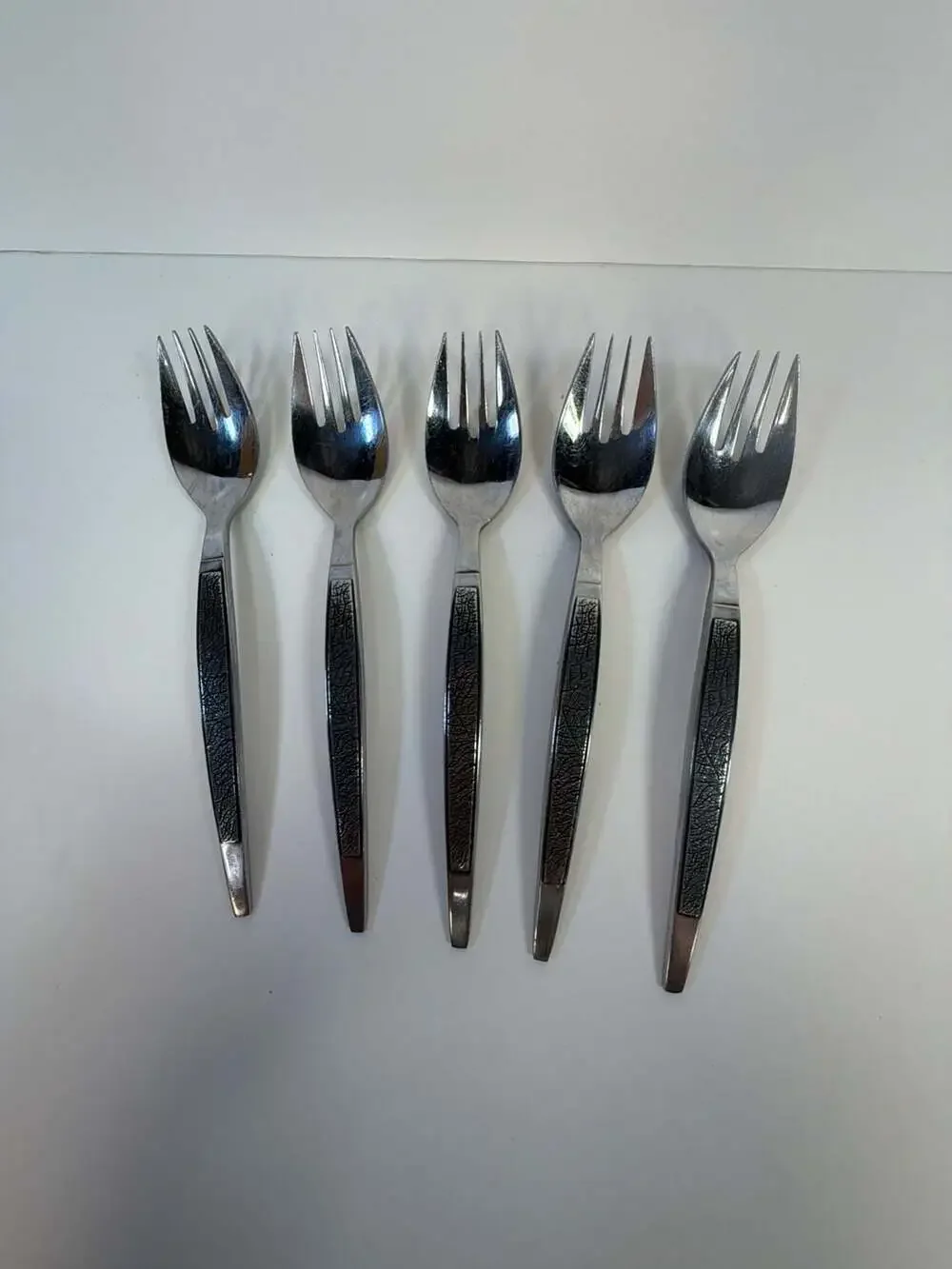 Set of 5 Arthur Salm ASF3 Dynasty Stainless Steel Sporks Japan MCM